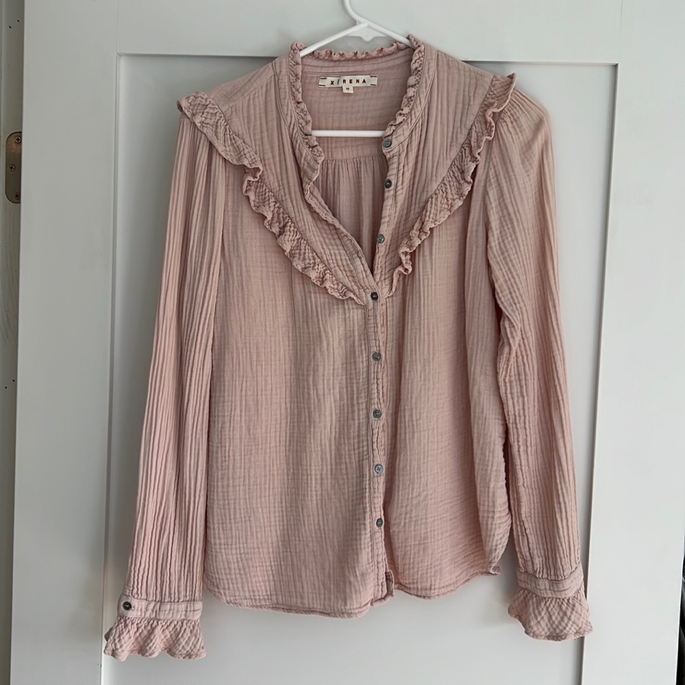 Xirena blouse light pink medium